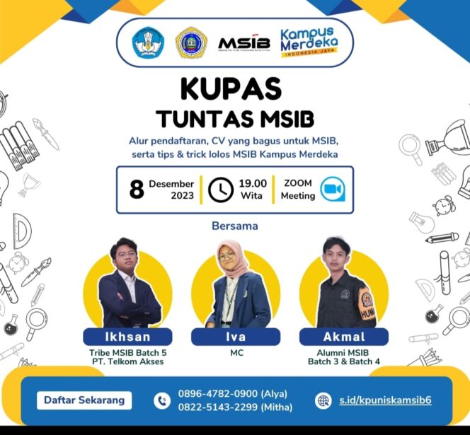 
 Webinar Sukses! Alumni Berbagi Strategi Sukses MSIB pada Acara Kampus Merdeka