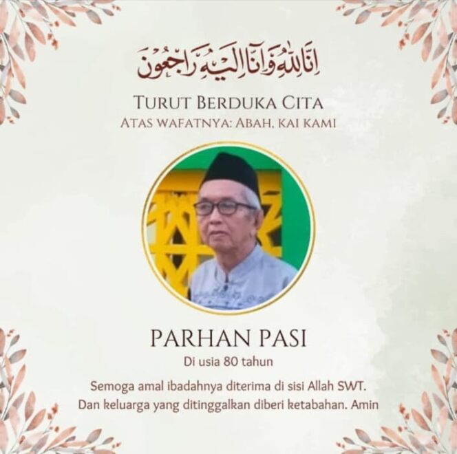 
 Tanah Bumbu Kehilangan Putra Terbaik, Parhan Pasi Berpulang