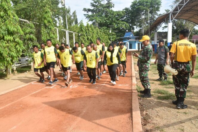 
 Personel Kodim 1002/HST Laksanakan Tes Kesegaran Jasmani Periode II TA 2025