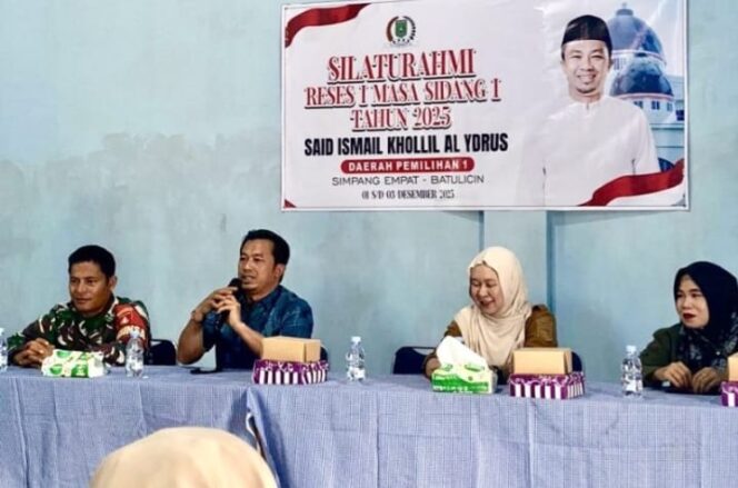 
 Serap Aspirasi Warga, Said Ismail Kholil Alydrus Janji Kawal Perbaikan PJU hingga Drainase di Simpang Empat