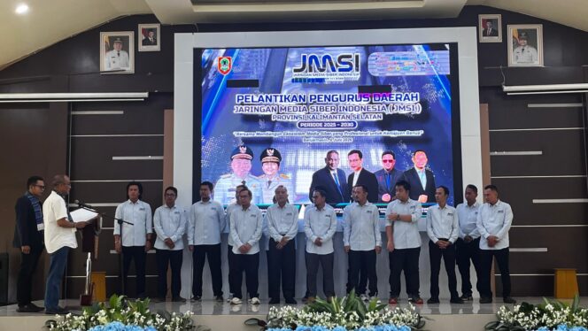 
 Pemkab Kotabaru Hadiri Pelantikan JMSI Kalsel 2026–2031 Dukung Penguatan Media Siber
