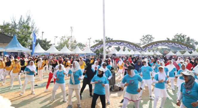
 Aksi Sinergitas Merah Putih 2026 di Satui: Antusiasme Warga Warnai Senam, Storytelling, dan Layanan Publik