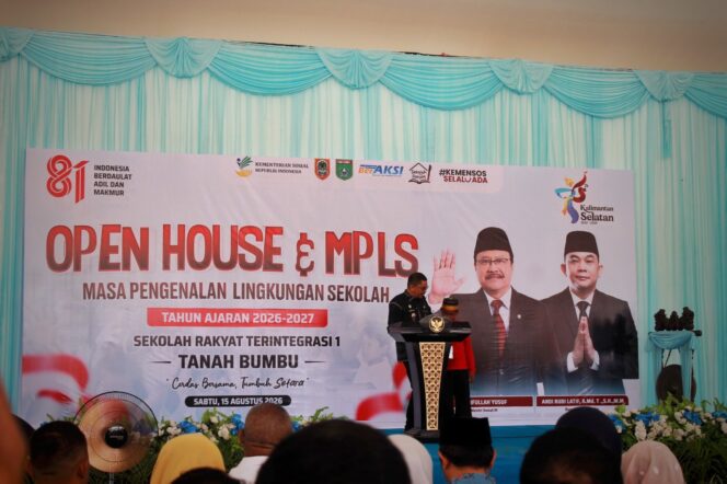
 Bupati Andi Rudi Latif Buka MPLS Sekolah Rakyat Terintegrasi 1 Tanah Bumbu